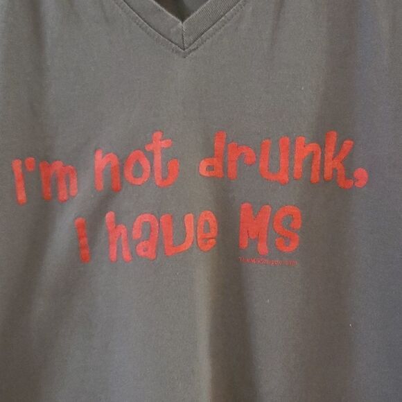 Ladie's/Women's Grey Short Sleeved 2XL Tee Shirt - Picture 2 of 5